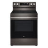LG Black Stainless Steel Smart Electric Freestanding Range with Air Fry (6.3 Cu.Ft) - LREN6323ZE