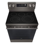 LG Black Stainless Steel Smart Electric Freestanding Range with Air Fry (6.3 Cu.Ft) - LREN6323ZE