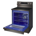 LG Smudge Resistant Black Stainless Steel Smart Electric Freestanding Range with Air Sous Vide (6.3 Cu.Ft) - LREN6325ZE