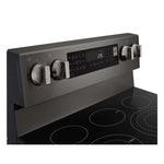 LG Smudge Resistant Black Stainless Steel Smart Electric Freestanding Range with Air Sous Vide (6.3 Cu.Ft) - LREN6325ZE