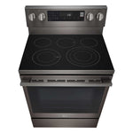 LG Smudge Resistant Black Stainless Steel Smart Electric Freestanding Range with Air Sous Vide (6.3 Cu.Ft) - LREN6325ZE