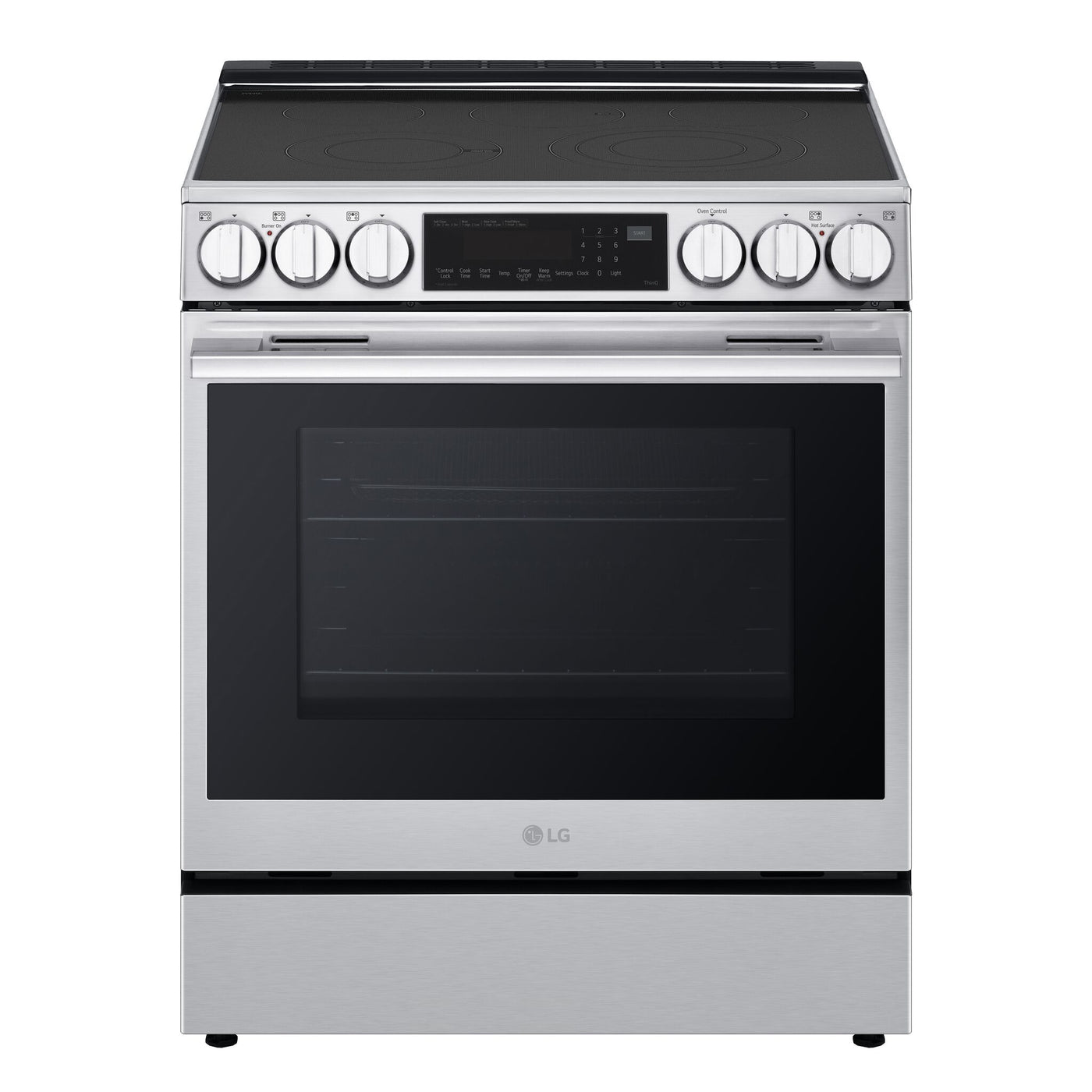 LG Smudge Resistant Stainless Steel Smart Electric Slide-In Range with Air Sous Vide (6.3 Cu.Ft) - LSEL6335XE