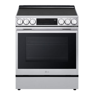 LG Smudge Resistant Stainless Steel Smart Electric Slide-In Range with Air Sous Vide (6.3 Cu.Ft) - LSEL6335XE