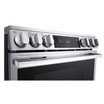 LG Smudge Resistant Stainless Steel Smart Electric Slide-In Range with Air Sous Vide (6.3 Cu.Ft) - LSEL6335XE
