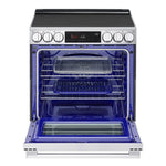 LG Smudge Resistant Stainless Steel Smart Electric Slide-In Range with Air Sous Vide (6.3 Cu.Ft) - LSEL6335XE
