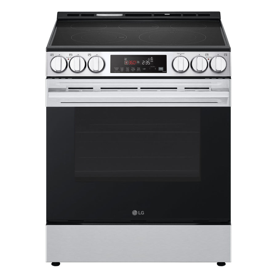 LG Smudge Resistant Stainless Steel Smart Electric Slide-In Range with Air Fry (6.3 Cu.Ft) - LSEL6333XE