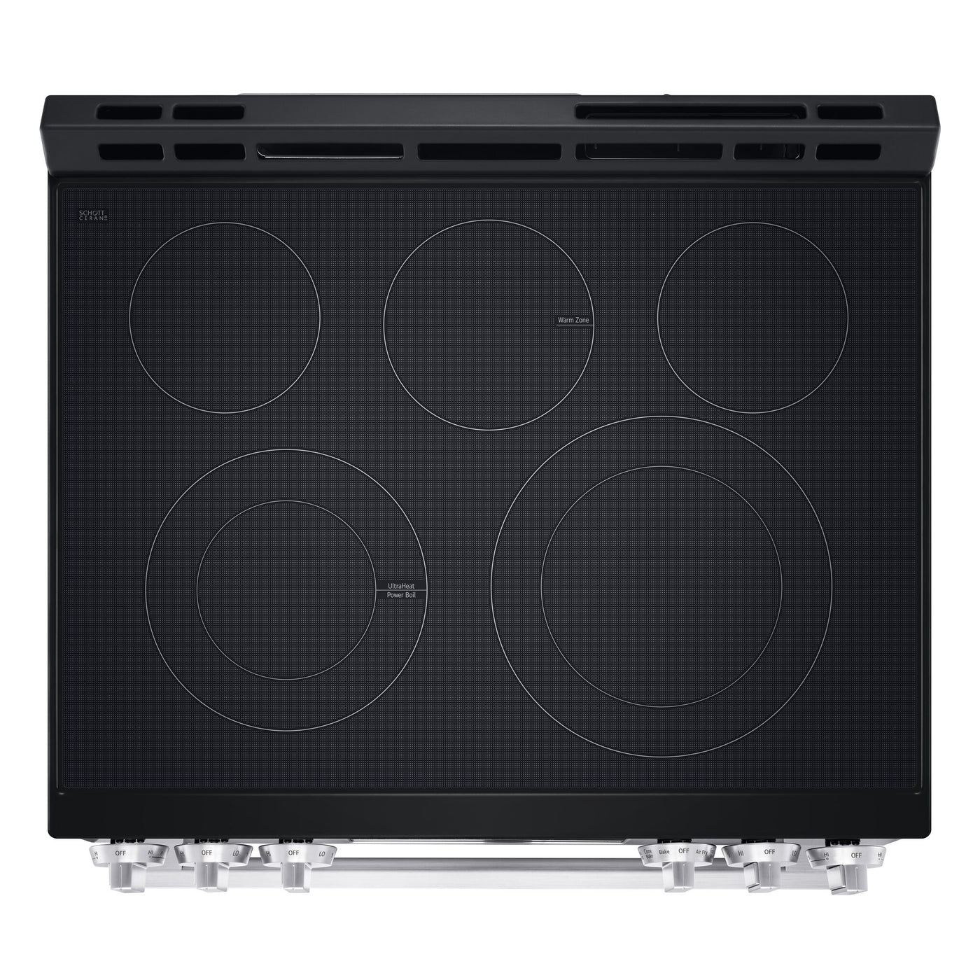 LG Smudge Resistant Stainless Steel Smart Electric Slide-In Range with Air Fry (6.3 Cu.Ft) - LSEL6333XE