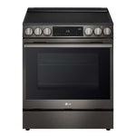 LG Smudge Resistant Black Stainless Steel Smart Electric Slide-In Range with Air Sous Vide (6.3 Cu.Ft) - LSEL6335ZE