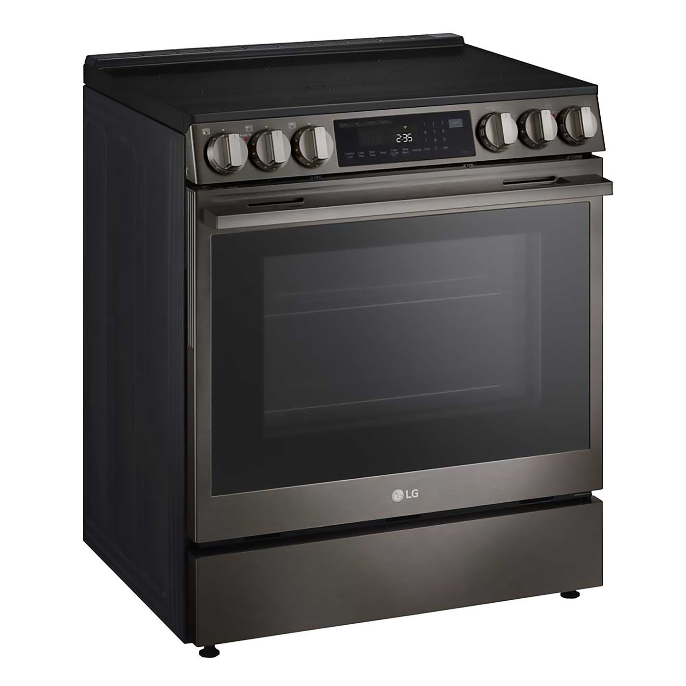 LG Smudge Resistant Black Stainless Steel Smart Electric Slide-In Range with Air Sous Vide (6.3 Cu.Ft) - LSEL6335ZE