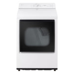 LG White Ultra Large Capacity Rear Control Electric Dryer with AI Sensing (7.3 Cu. Ft) - DLE8200W
