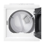 LG White Ultra Large Capacity Rear Control Electric Dryer with AI Sensing (7.3 Cu. Ft) - DLE8200W