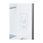 Close-up of LG refrigerator control panel with temperature, Express Cool, Express Freeze, Vacation and Door Alarm settings