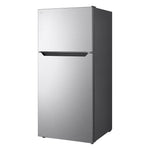 LG 30" 18.0 Cu. Ft. Top Freezer Refrigerator in stainless steel shown from a three-quarter angle