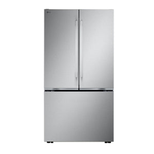 LG 36" 25.1 Cu. Ft. Smudge-Resistant Stainless Steel Counter-Depth MAX 3-Door French Door Refrigerator with Internal Water Dispenser and Ice Maker - LF25BZH42S