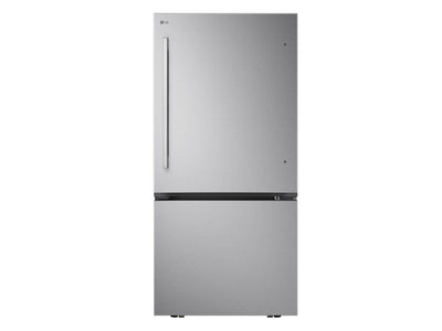 LG 33" 25.5 Cu. Ft. Smudge-Resistant Stainless Steel Smart Bottom Freezer Refrigerator with Built-In Ice Maker - LB26H2200S