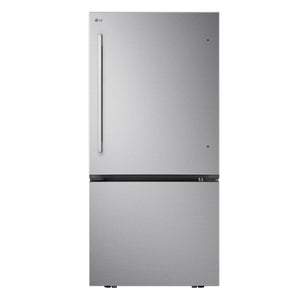 LG 33" 25.5 Cu. Ft. Smudge-Resistant Stainless Steel Smart Bottom Freezer Refrigerator with Built-In Ice Maker - LB26H2200S