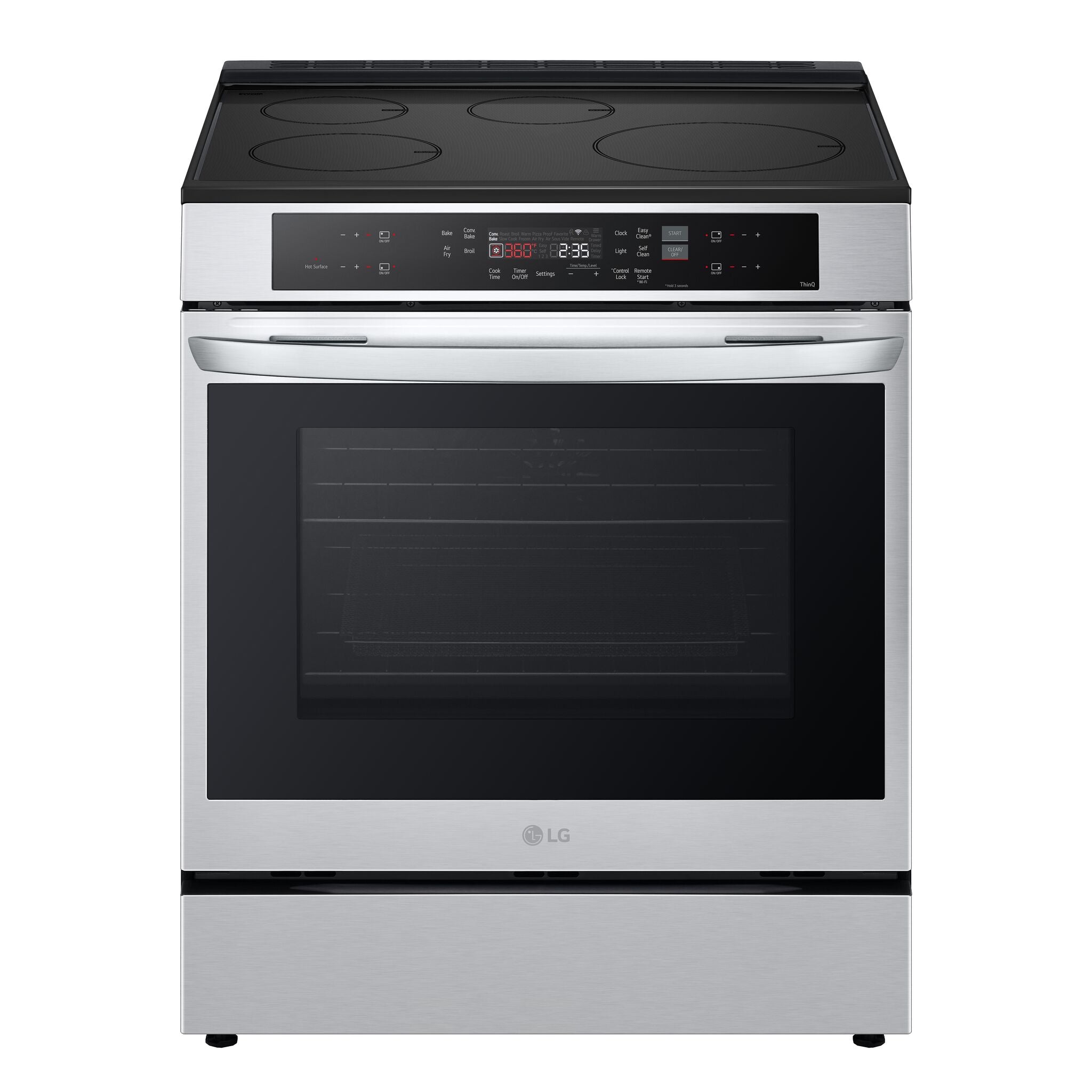 LG Smudge Resistant Stainless Steel Smart Induction Slide-in Range with True Convection and Air Fry (6.3 Cu.Ft) - LSIL6332FE