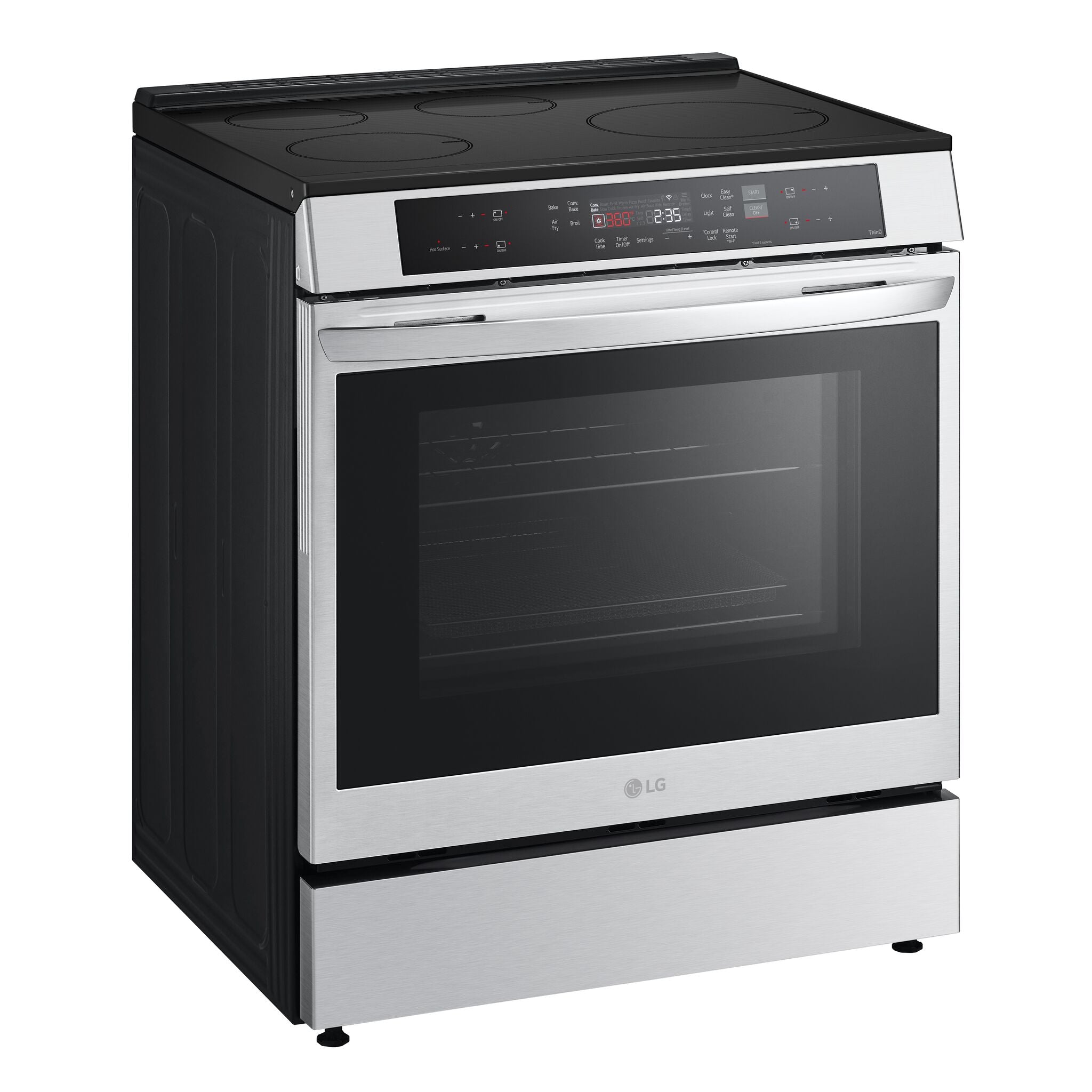 LG Smudge Resistant Stainless Steel Smart Induction Slide-in Range with True Convection and Air Fry (6.3 Cu.Ft) - LSIL6332FE