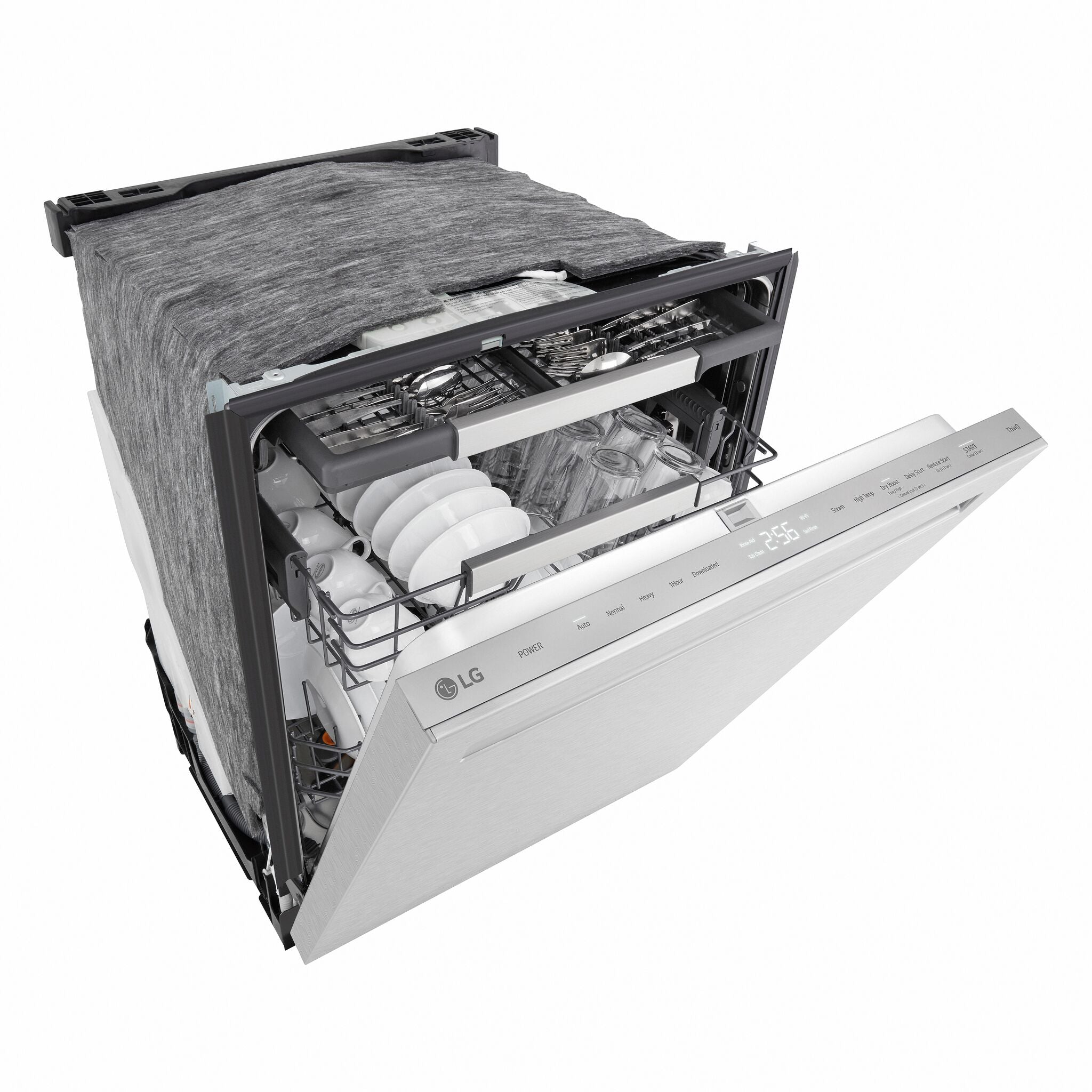 LG Smudge Resistant Stainless Steel 46dB Top Control Dishwasher with FlushFit™ Design, QuadWash® Pro and AutoVentDry™ - LDNPQ555S