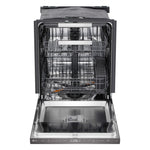 LG Smudge Resistant Black Stainless Steel 46dB Top Control Dishwasher with FlushFit™ Design, QuadWash® Pro and AutoVentDry™ - LDNPQ555D