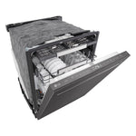 LG Smudge Resistant Black Stainless Steel 46dB Top Control Dishwasher with FlushFit™ Design, QuadWash® Pro and AutoVentDry™ - LDNPQ555D