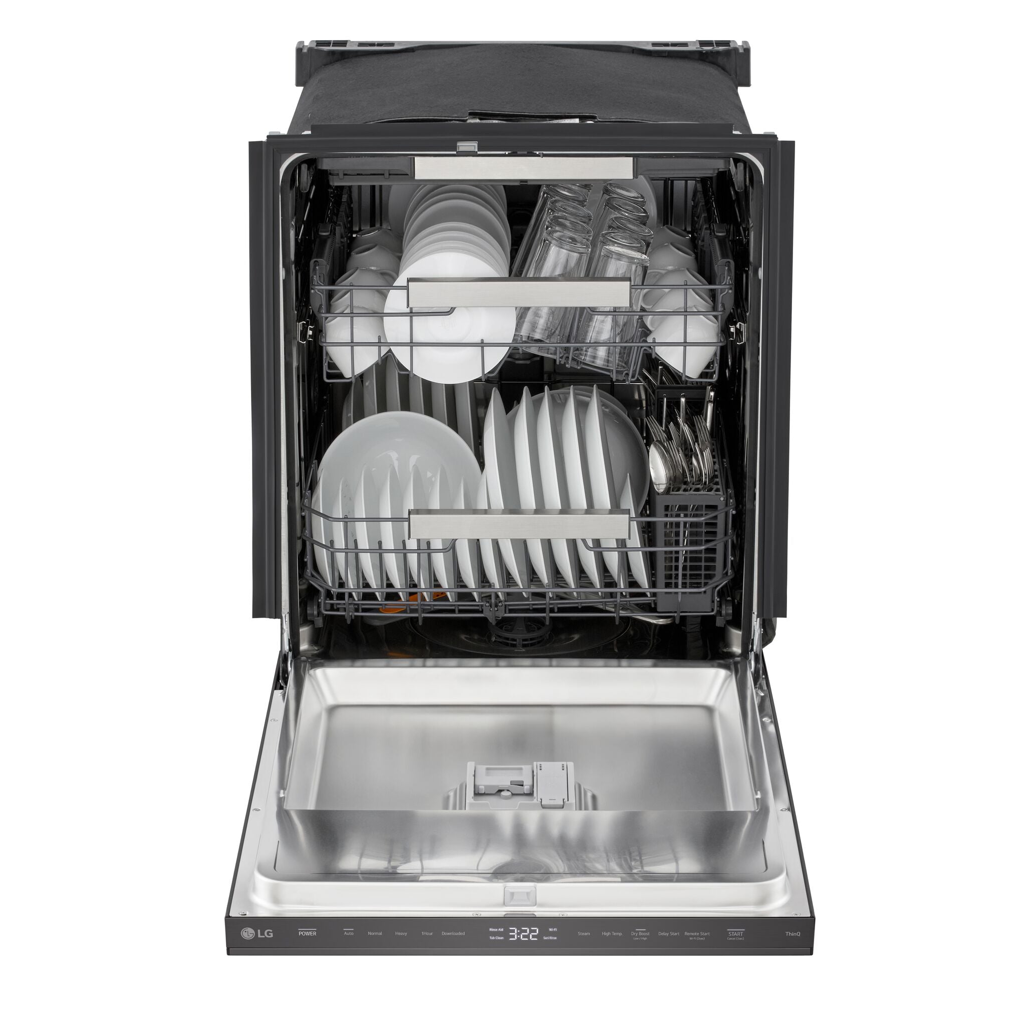 LG Black Stainless Steel 24" Top Control Dishwasher with QuadWash® - LDNPM654D