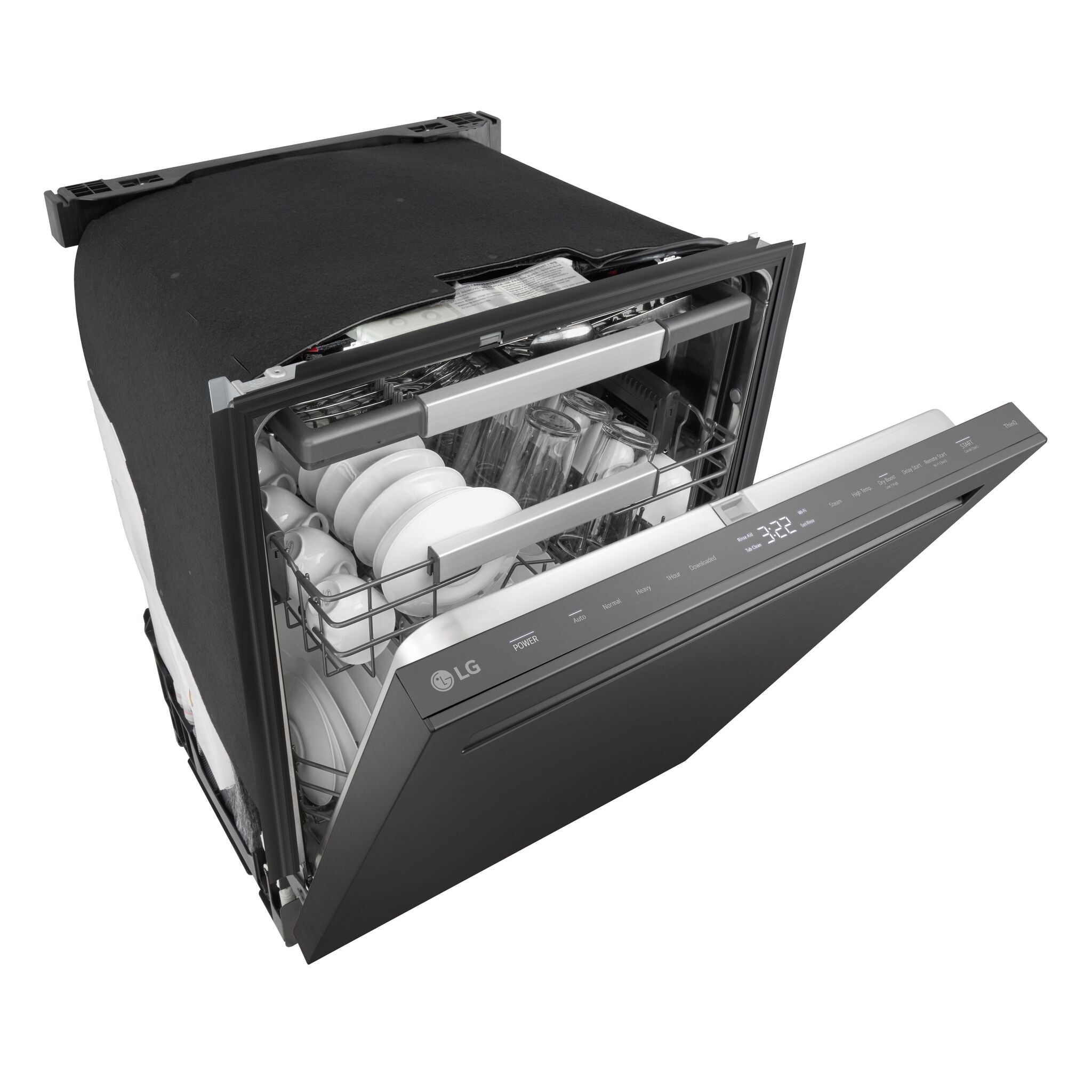 LG Black Stainless Steel 24" Top Control Dishwasher with QuadWash® - LDNPM654D