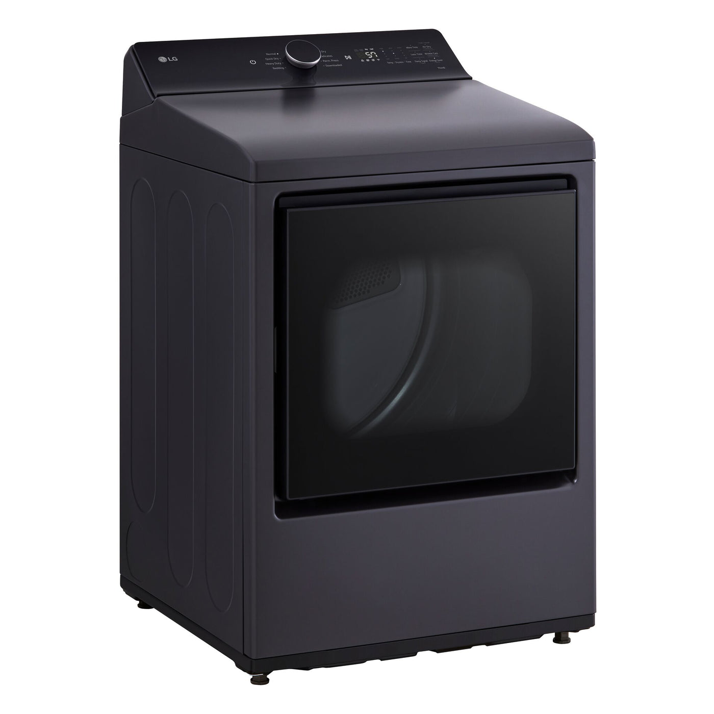 LG Matte Black Electric Dryer with EasyLoad™ Door (7.3 cu.ft) - DLE8400BE