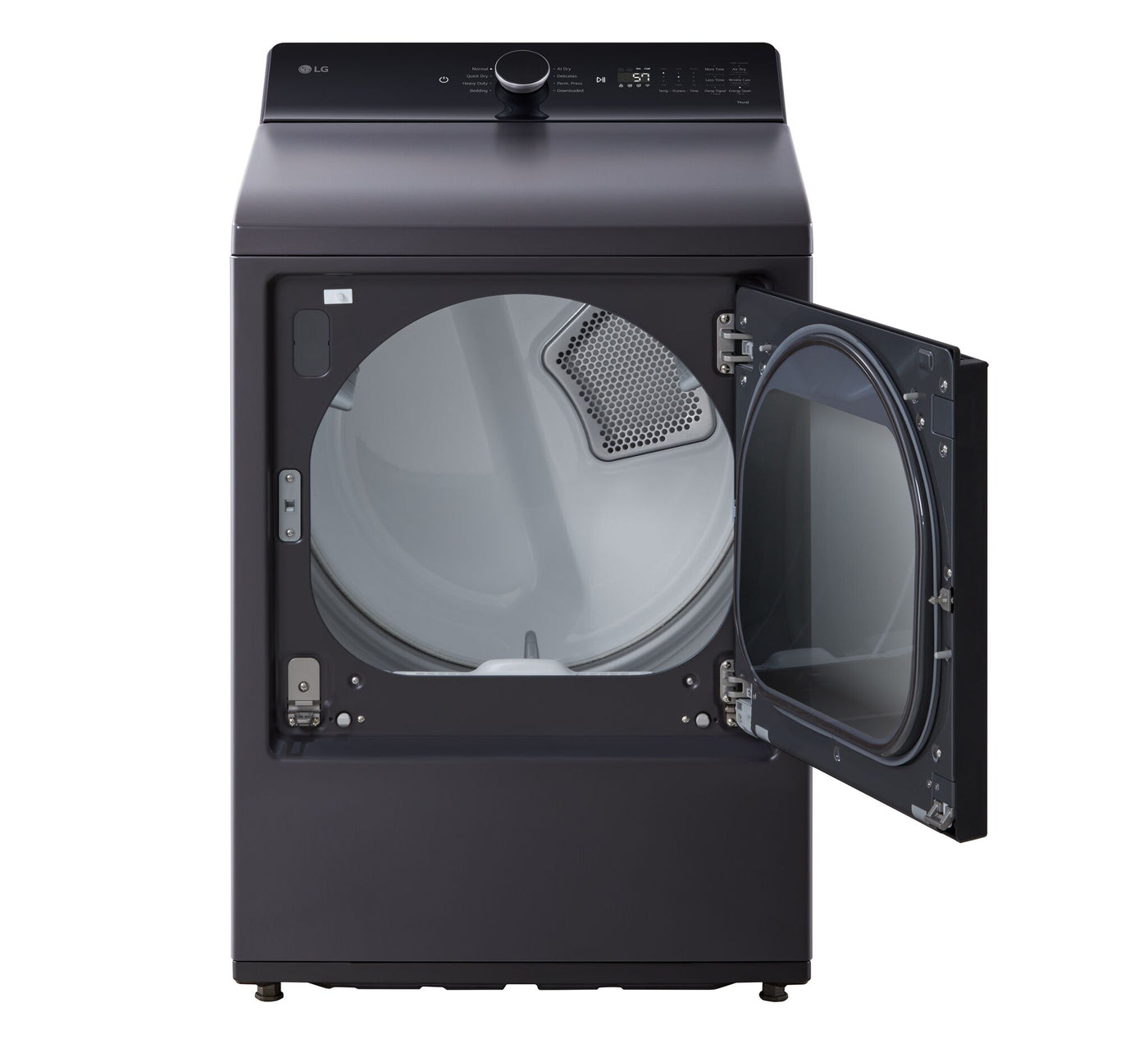 LG Matte Black Electric Dryer with EasyLoad™ Door (7.3 cu.ft) - DLE8400BE