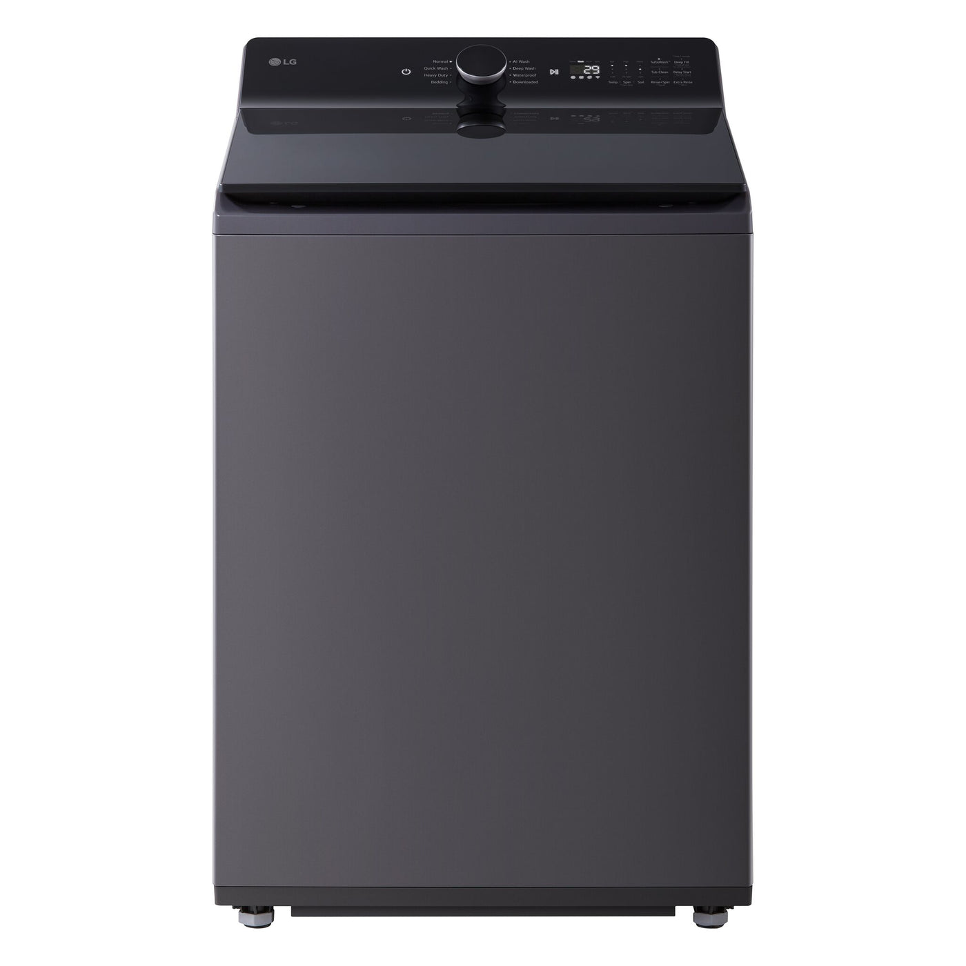 LG Matte Black Top Load Washer with 4-Way™ Agitator (6.1 cu. ft.) - WT8405CB