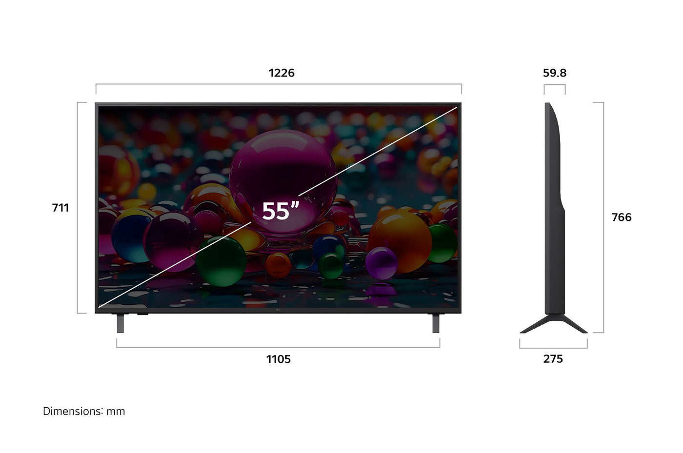 LG 55" 4K Smart UHD TV - 55UA7700PUB