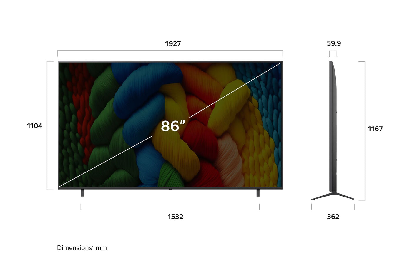 LG 86" 4K NanoCell Smart LED TV - 86NANO80AUA