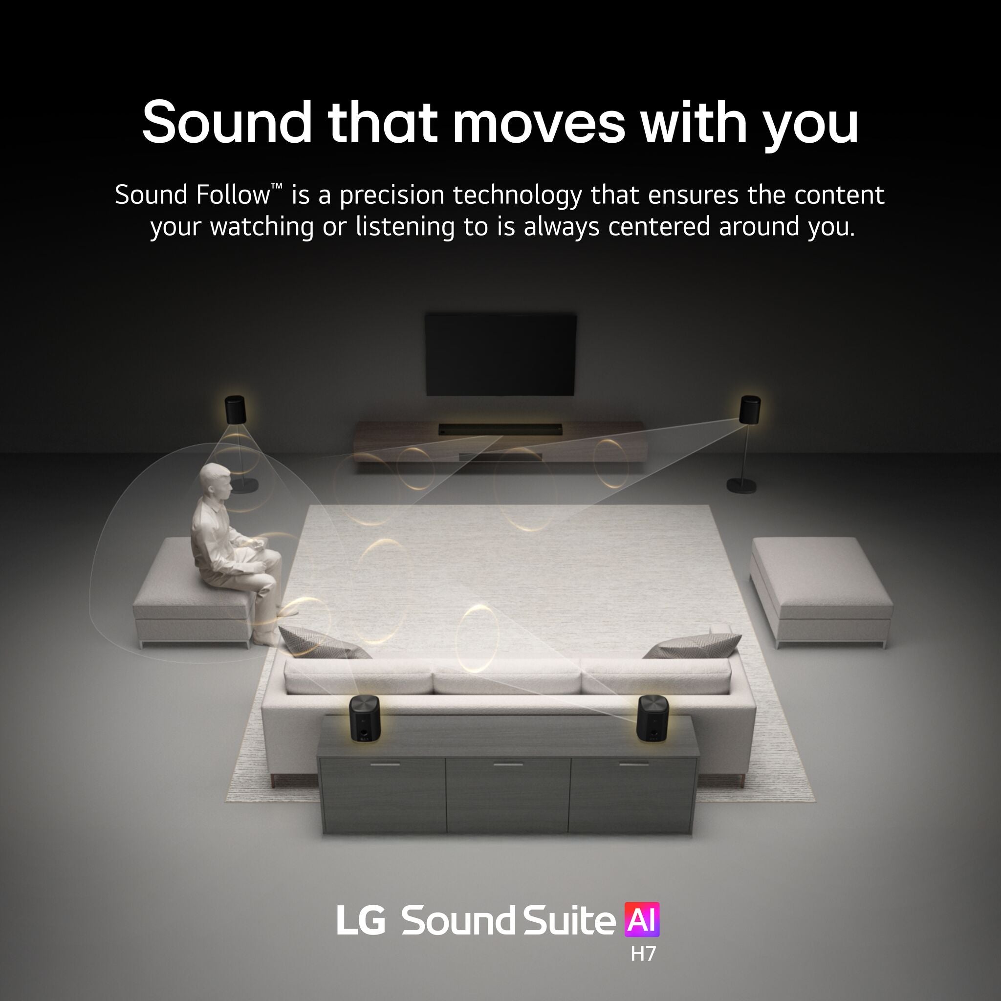 LG Sound Suite H7 Wireless Soundbar 9.1.6 Spatial Audio--