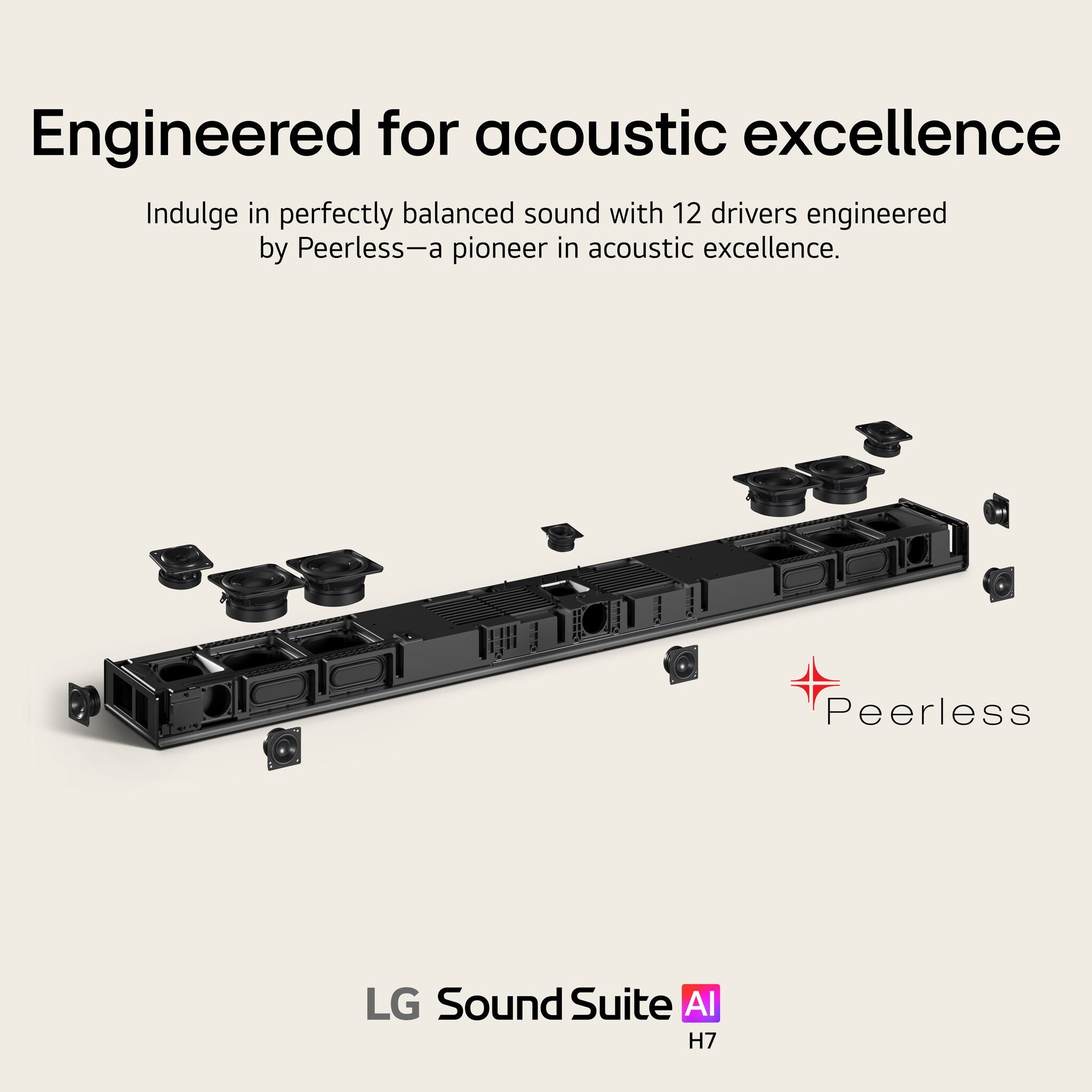 LG Sound Suite H7 Wireless Soundbar 9.1.6 Spatial Audio--
