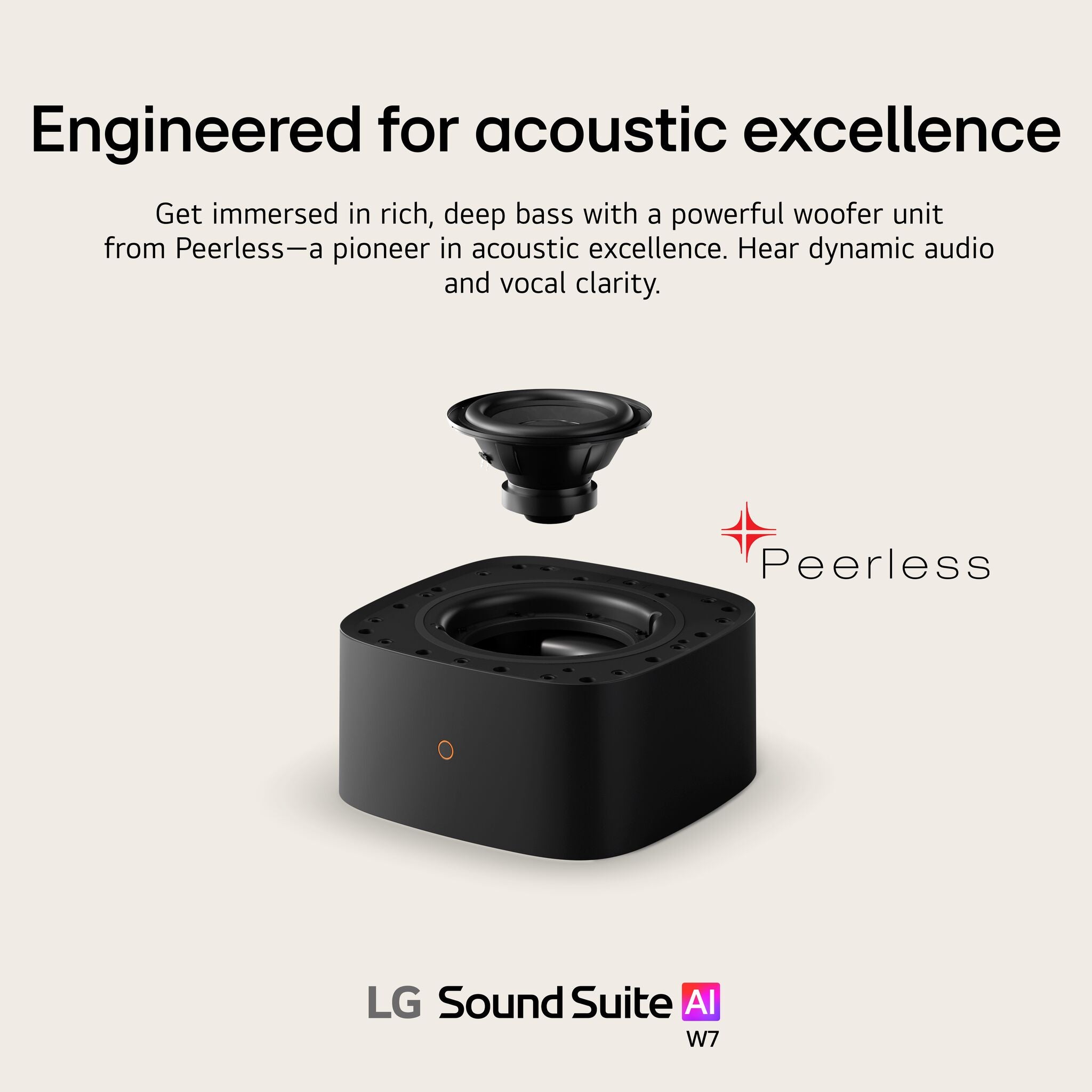 LG Sound Suite W7 8-Inch Subwoofer--