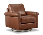 Laguna Leather Swivel Chair - Brown