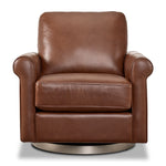 Laguna Leather Swivel Chair - Brown
