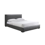 Lansing 3-Piece King Upholstered Platform Bed - Grey