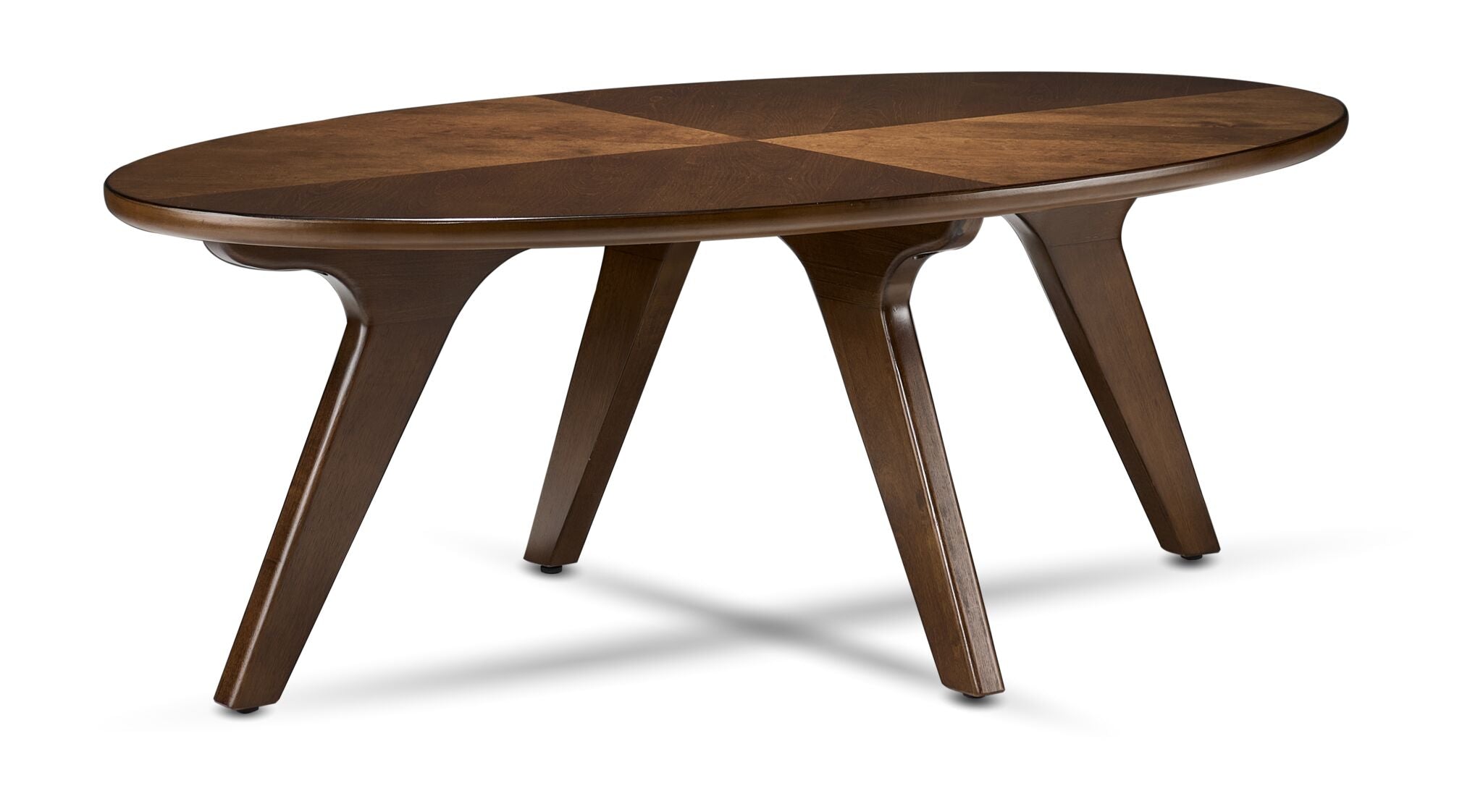 Lapland 48" Coffee Table with 2 End Tables - Walnut