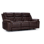 Laredo Power Reclining Sofa and Loveseat Set - Walnut