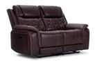 Laredo Power Reclining Sofa, Loveseat and Chair Set - Walnut