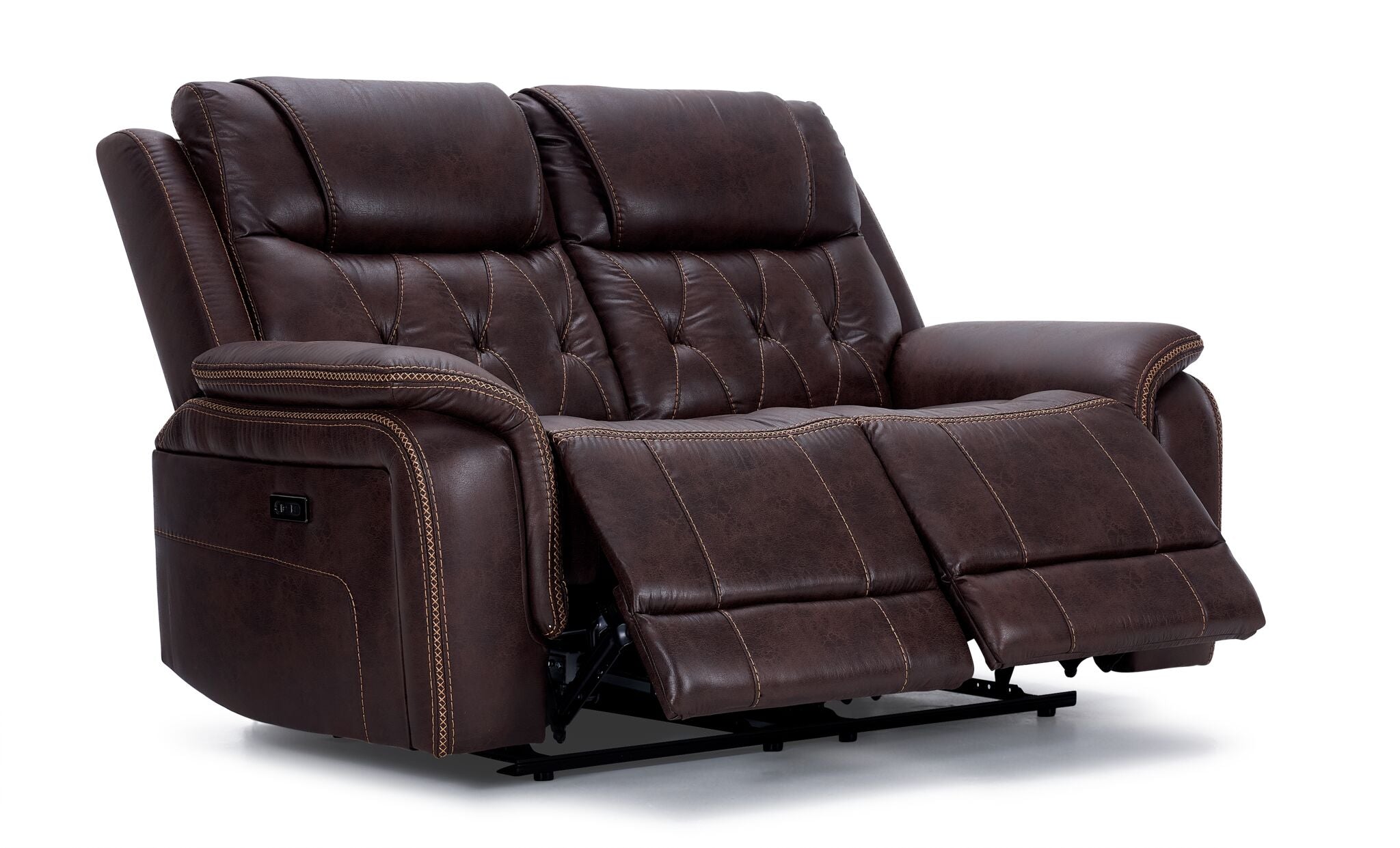Laredo Power Reclining Loveseat - Walnut