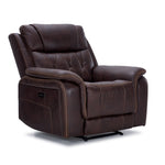 Laredo Power Reclining Sofa, Loveseat and Chair Set - Walnut