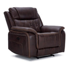Laredo Power Reclining Sofa, Loveseat and Chair Set - Walnut