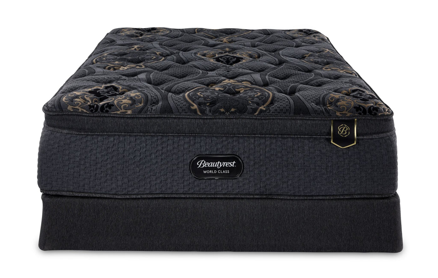Beautyrest World Class Legacy Medium King Mattress and Split Boxspring Set