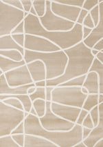 Soft Currents 5'3" x 7'7" Organic Line Design Area Rug - Beige, Cream