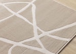 Soft Currents 5'3" x 7'7" Organic Line Design Area Rug - Beige, Cream