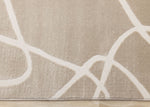 Soft Currents 5'3" x 7'7" Organic Line Design Area Rug - Beige, Cream
