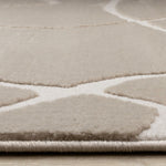 Soft Currents 6'7" x 9'6" Organic Line Design Area Rug - Beige, Cream