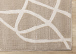 Soft Currents 5'3" x 7'7" Organic Line Design Area Rug - Beige, Cream